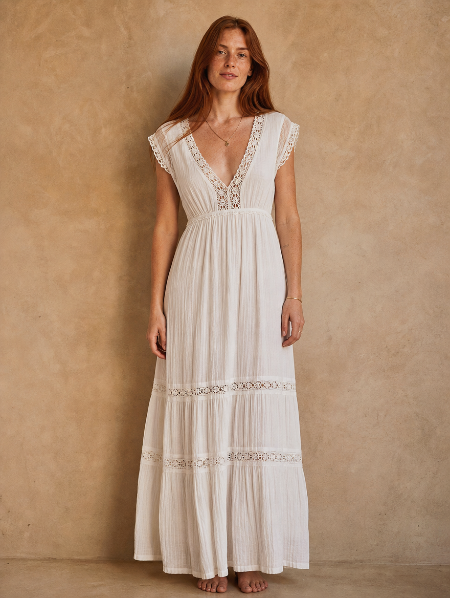 Wildflower Crochet Maxi - front