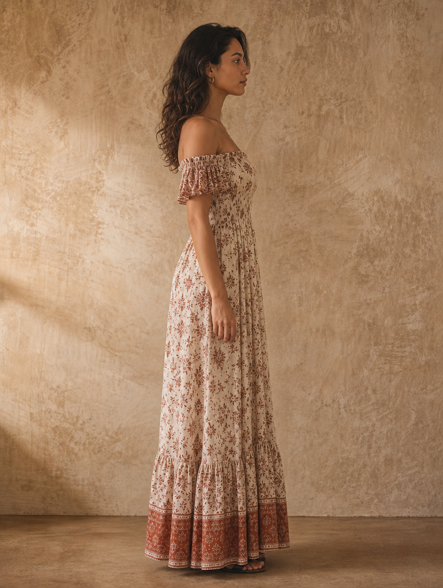 Solene Off-Shoulder Maxi - side