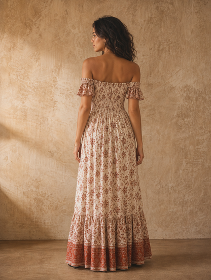 Solène Off-Shoulder Maxi Dress - back