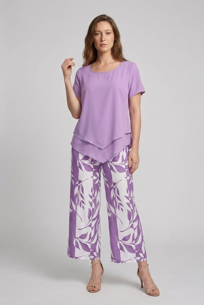 Wren | Leaf Print Two-Piece Set